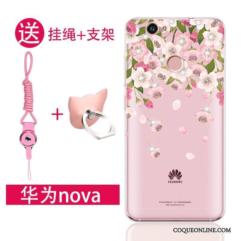 Huawei Nova Jeunesse Rose Fluide Doux Silicone Coque De Téléphone