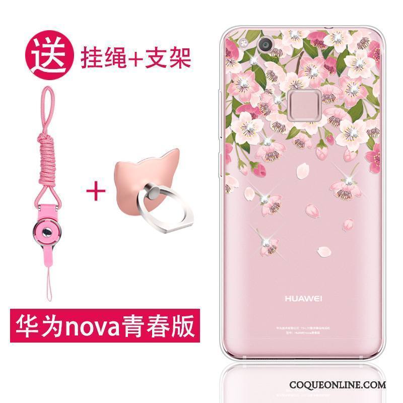 Huawei Nova Jeunesse Rose Fluide Doux Silicone Coque De Téléphone