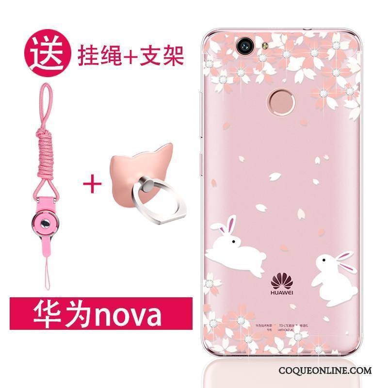 Huawei Nova Jeunesse Rose Fluide Doux Silicone Coque De Téléphone