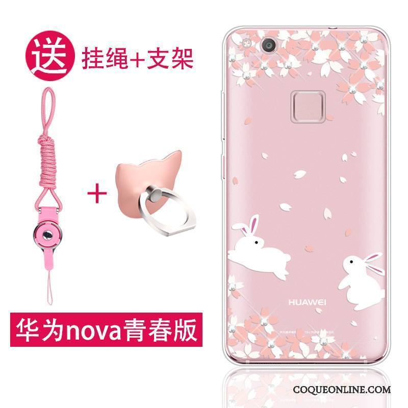 Huawei Nova Jeunesse Rose Fluide Doux Silicone Coque De Téléphone