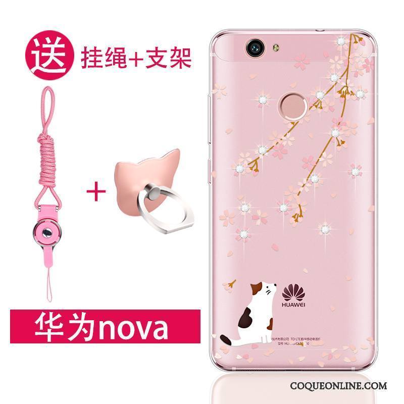 Huawei Nova Jeunesse Rose Fluide Doux Silicone Coque De Téléphone