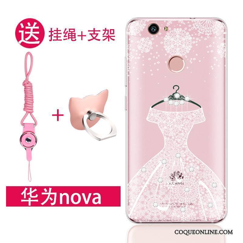 Huawei Nova Jeunesse Rose Fluide Doux Silicone Coque De Téléphone