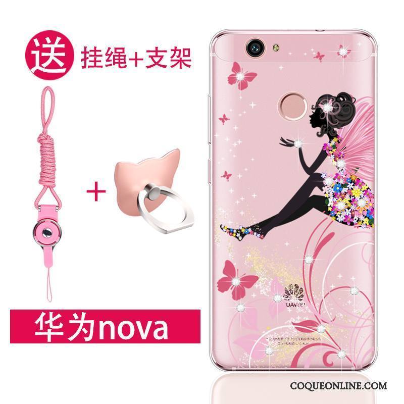 Huawei Nova Jeunesse Rose Fluide Doux Silicone Coque De Téléphone