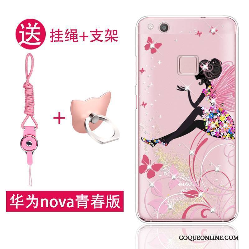 Huawei Nova Jeunesse Rose Fluide Doux Silicone Coque De Téléphone