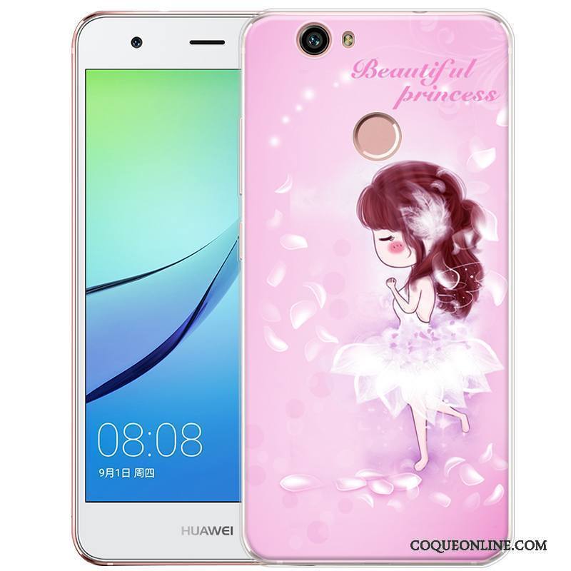 Huawei Nova Peinture Protection Téléphone Portable Coque Étui Gaufrage Fluide Doux