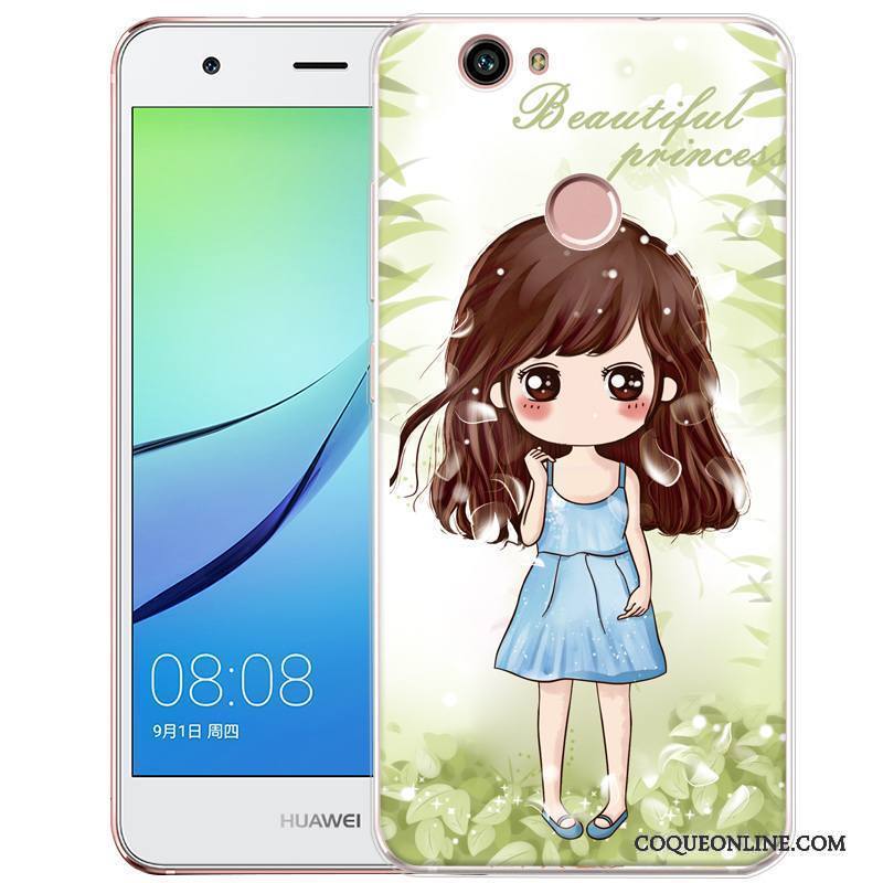 Huawei Nova Peinture Protection Téléphone Portable Coque Étui Gaufrage Fluide Doux