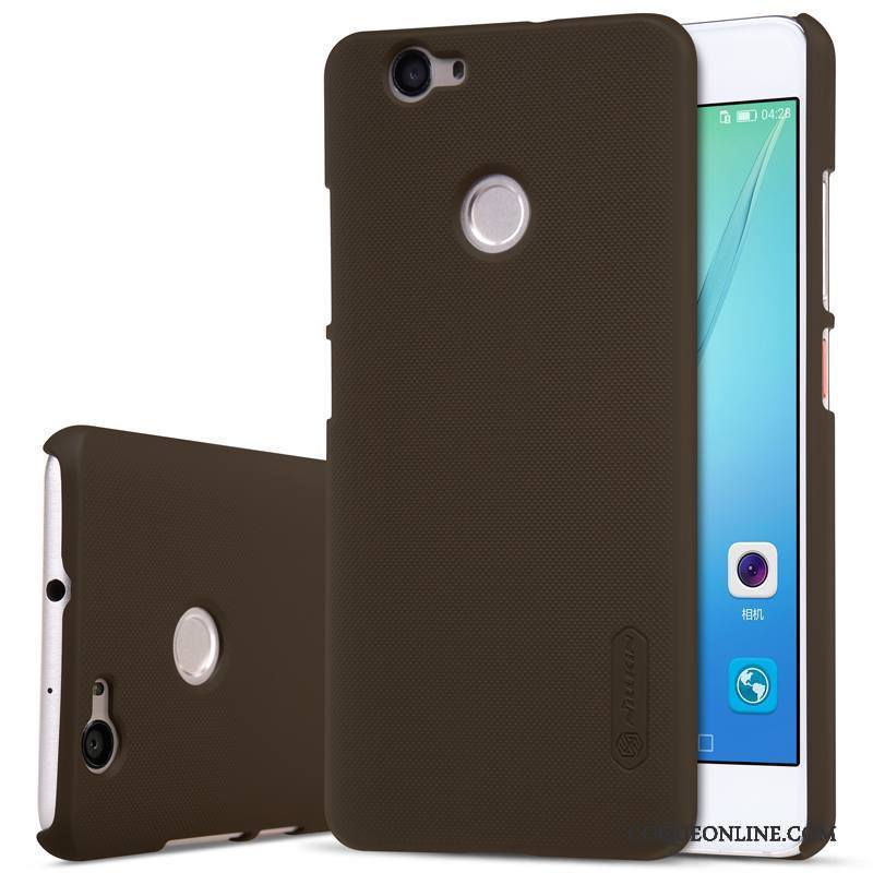 Huawei Nova Protection Coque De Téléphone Étui Délavé En Daim Noir Difficile