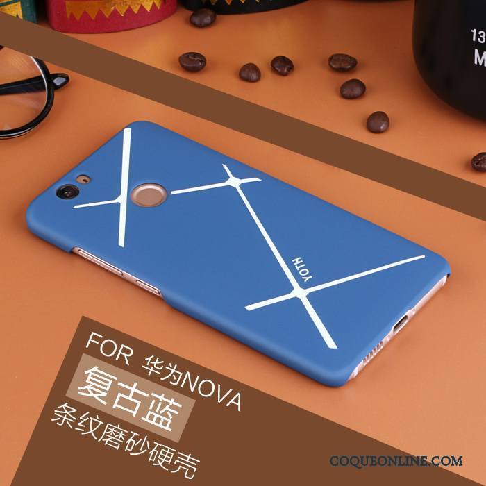 Huawei Nova Protection Très Mince Difficile Délavé En Daim Rose Étui Coque De Téléphone