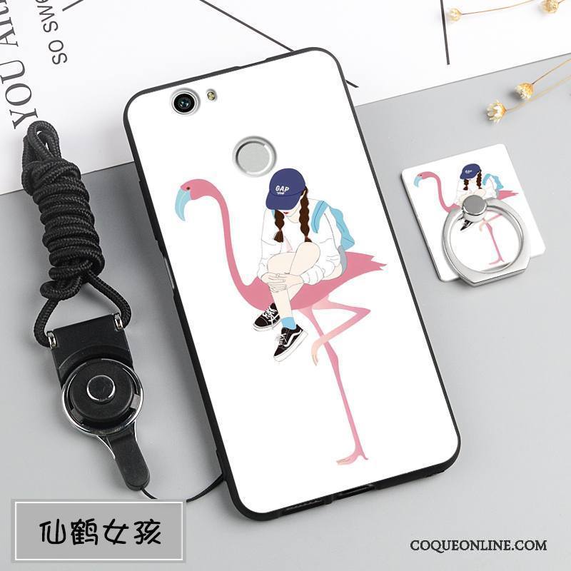 Huawei Nova Rose Tendance Ornements Suspendus Incassable Silicone Protection Coque De Téléphone