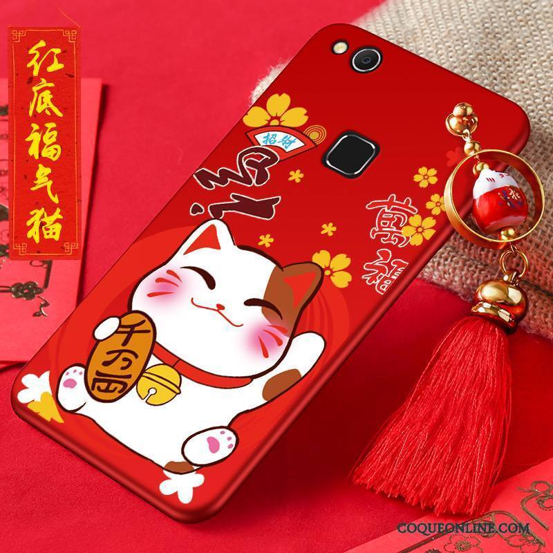 Huawei Nova Rouge Richesse Coque De Téléphone Étui Silicone Jeunesse Chat