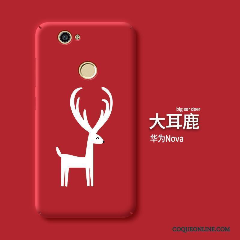 Huawei Nova Rouge Tendance Dessin Animé Coque Étui Créatif Difficile