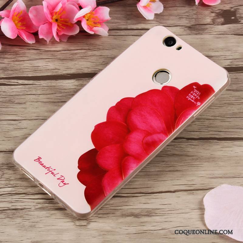 Huawei Nova Tendance Coque De Téléphone Étui Protection Silicone Bleu Clair Dessin Animé