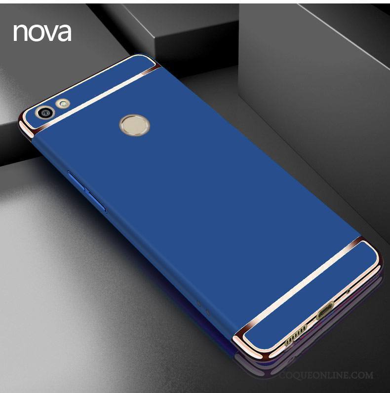 Huawei Nova Tout Compris Incassable Étui Protection Délavé En Daim Coque De Téléphone Rose