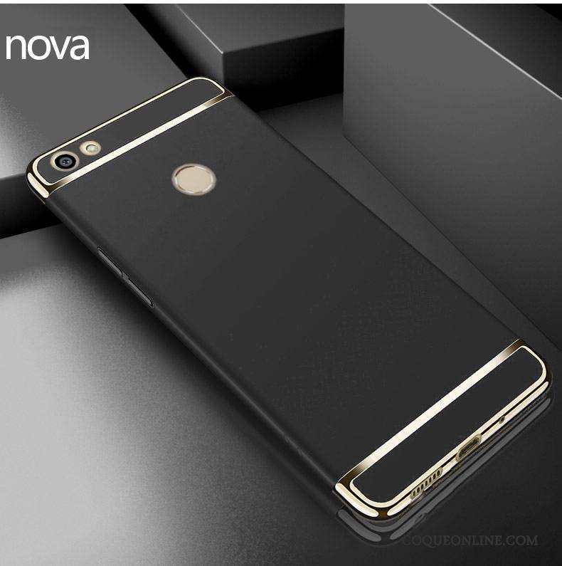 Huawei Nova Tout Compris Incassable Étui Protection Délavé En Daim Coque De Téléphone Rose