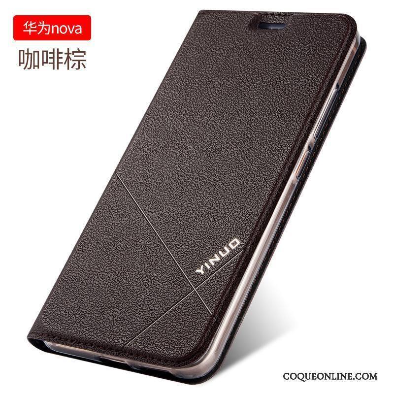 Huawei Nova Tout Compris Étui En Cuir Protection Coque De Téléphone Fluide Doux Rose Silicone