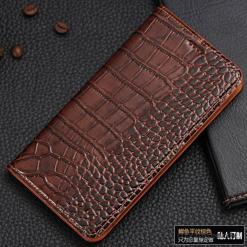 Huawei Nova Étui En Cuir Protection Téléphone Portable Incassable Modèle Fleurie Coque De Téléphone Cuir Véritable