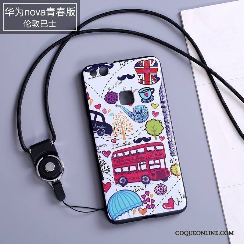 Huawei Nova Étui Protection Multicolore Silicone Jeunesse Coque De Téléphone Charmant