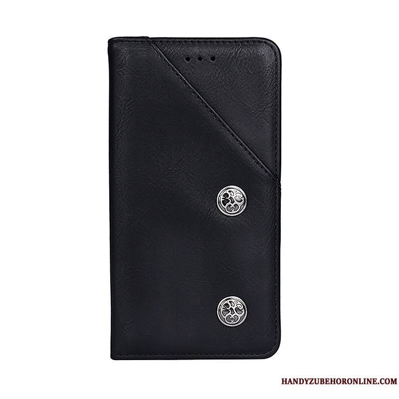 Huawei P Smart 2019 Coque De Téléphone Étui En Cuir Business Housse Protection Carte Téléphone Portable