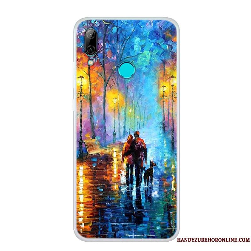 Huawei P Smart 2019 Coque Transparent Incassable Silicone Tout Compris Tendance Simple Peinture