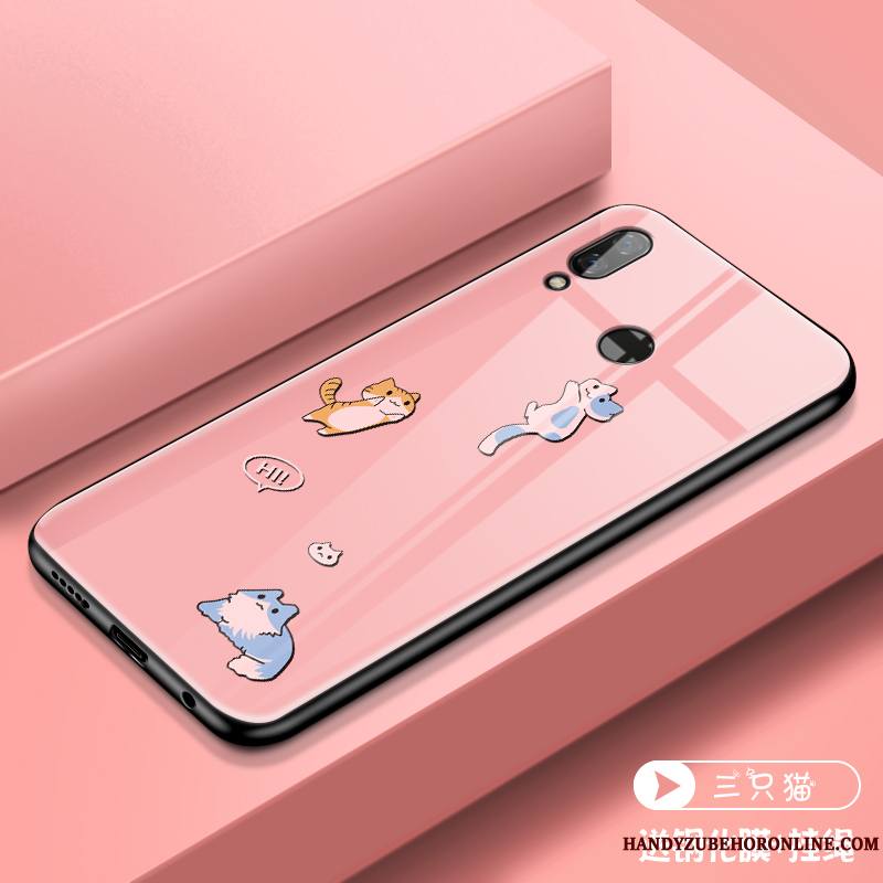 Huawei P Smart 2019 Créatif Nouveau Coque De Téléphone Rose Protection Dessin Animé Tout Compris