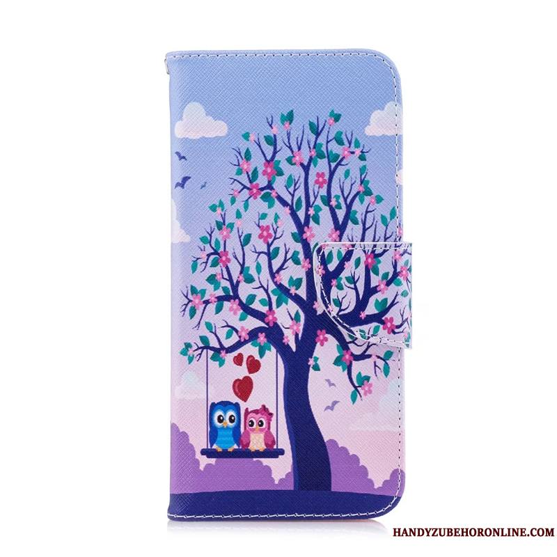 Huawei P Smart 2019 Dessin Animé Coque De Téléphone Protection Étui En Cuir Housse Peinture Jeunesse