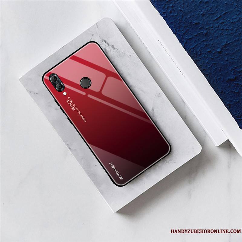 Huawei P Smart 2019 Dégradé De Couleur Coque Protection Incassable Net Rouge Tout Compris Personnalité