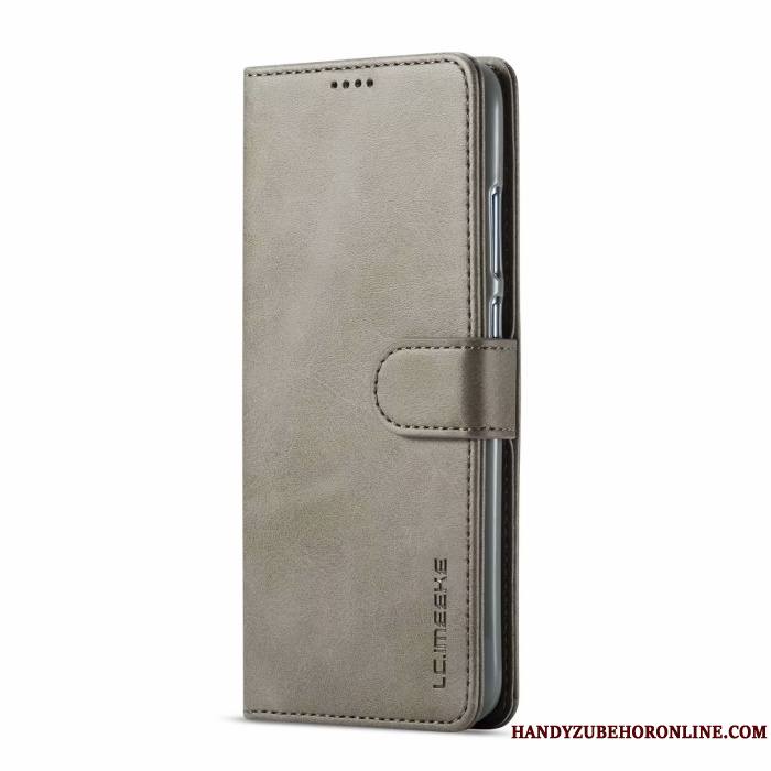 Huawei P Smart 2019 Gris Étui En Cuir Jeunesse Housse Carte Coque De Téléphone