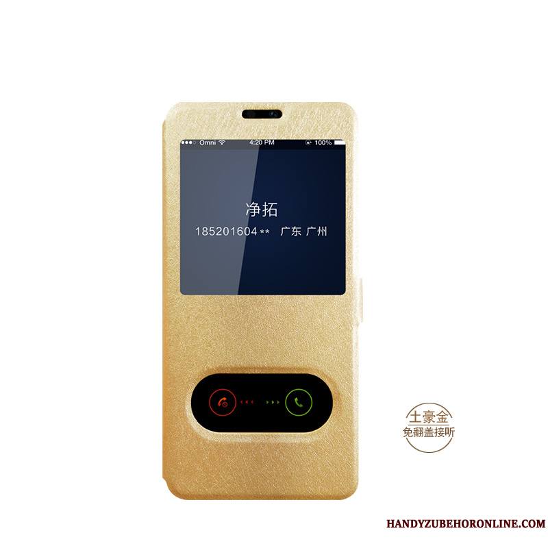 Huawei P Smart 2019 Housse Coque De Téléphone Téléphone Portable Windows Étui En Cuir Soie Mulberry Protection