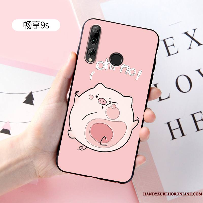 Huawei P Smart+ 2019 Incassable Coque Protection Charmant Délavé En Daim Tout Compris Fluide Doux