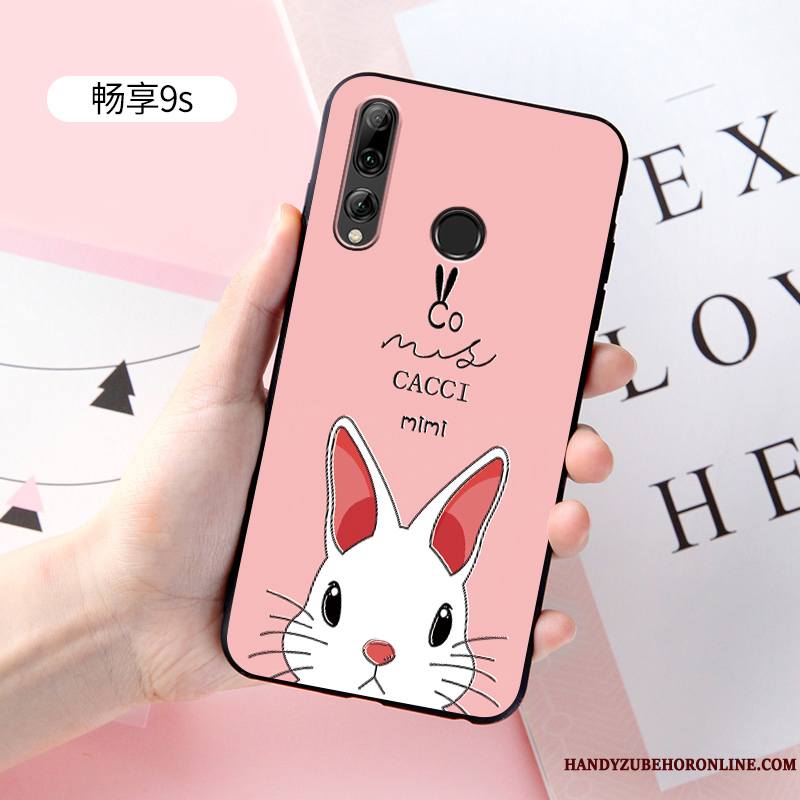 Huawei P Smart+ 2019 Incassable Coque Protection Charmant Délavé En Daim Tout Compris Fluide Doux