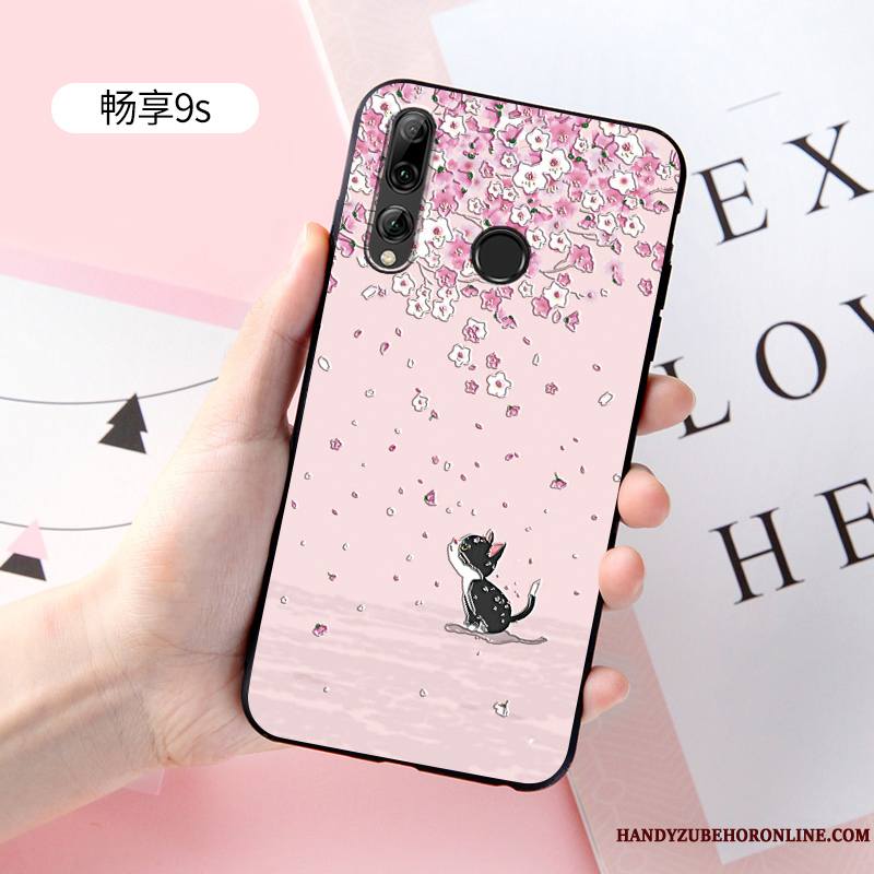 Huawei P Smart+ 2019 Incassable Coque Protection Charmant Délavé En Daim Tout Compris Fluide Doux