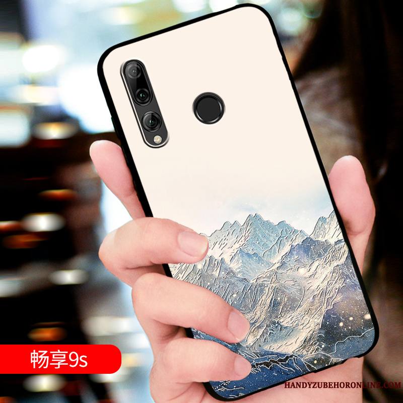 Huawei P Smart+ 2019 Incassable Silicone Délavé En Daim Luxe Nouveau Protection Coque