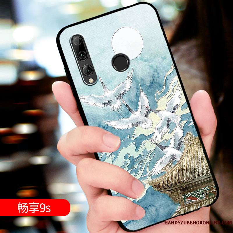 Huawei P Smart+ 2019 Incassable Silicone Délavé En Daim Luxe Nouveau Protection Coque