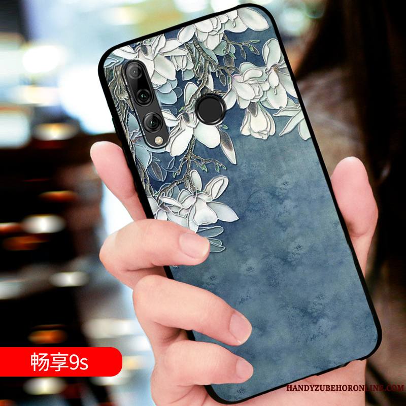 Huawei P Smart+ 2019 Incassable Silicone Délavé En Daim Luxe Nouveau Protection Coque