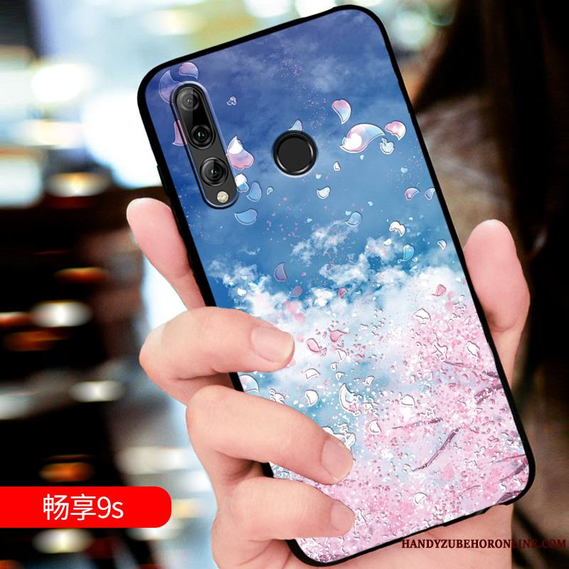 Huawei P Smart+ 2019 Incassable Silicone Délavé En Daim Luxe Nouveau Protection Coque