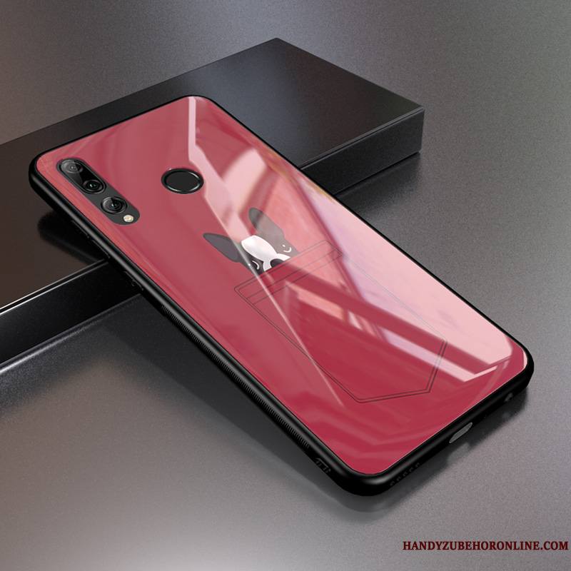 Huawei P Smart+ 2019 Personnalité Rouge Étui Tempérer Protection Coque De Téléphone Modèle