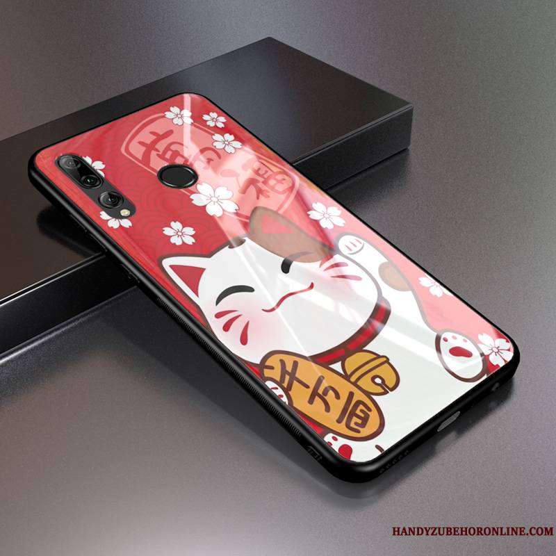 Huawei P Smart+ 2019 Personnalité Rouge Étui Tempérer Protection Coque De Téléphone Modèle