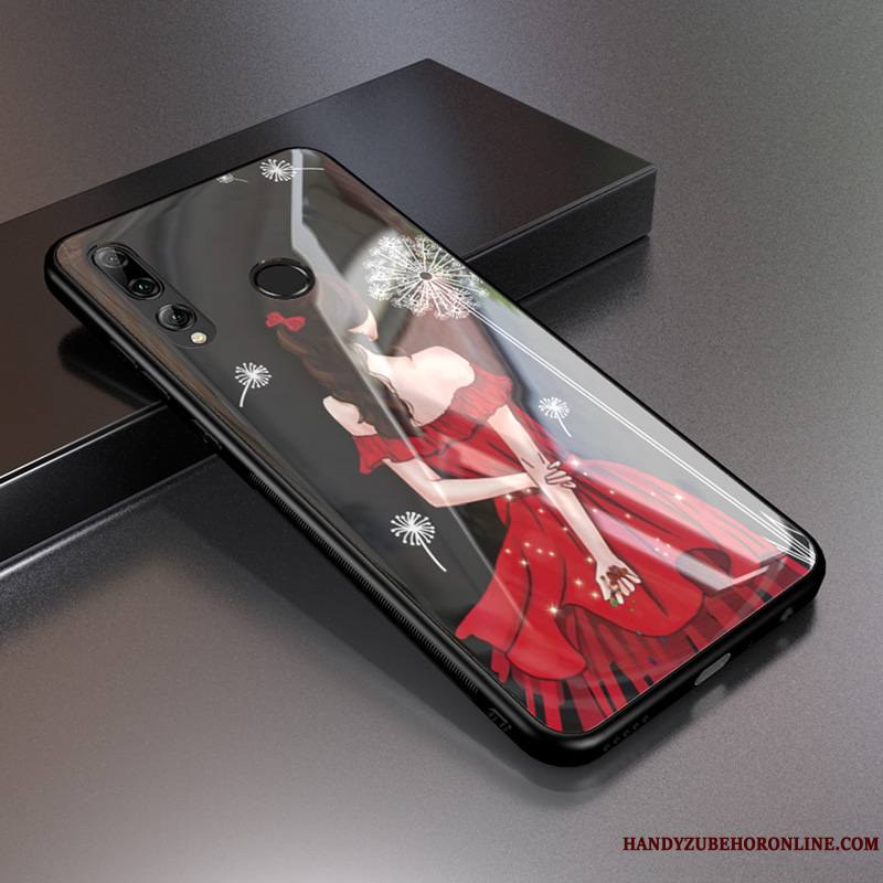 Huawei P Smart+ 2019 Personnalité Rouge Étui Tempérer Protection Coque De Téléphone Modèle