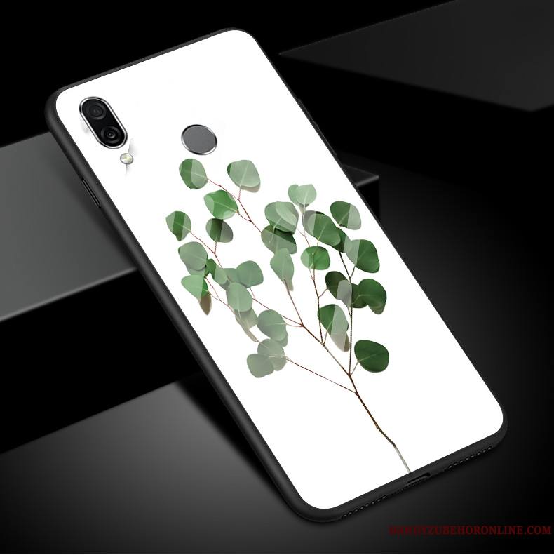 Huawei P Smart 2019 Simple Petit Étui Art Coque De Téléphone Frais Blanc