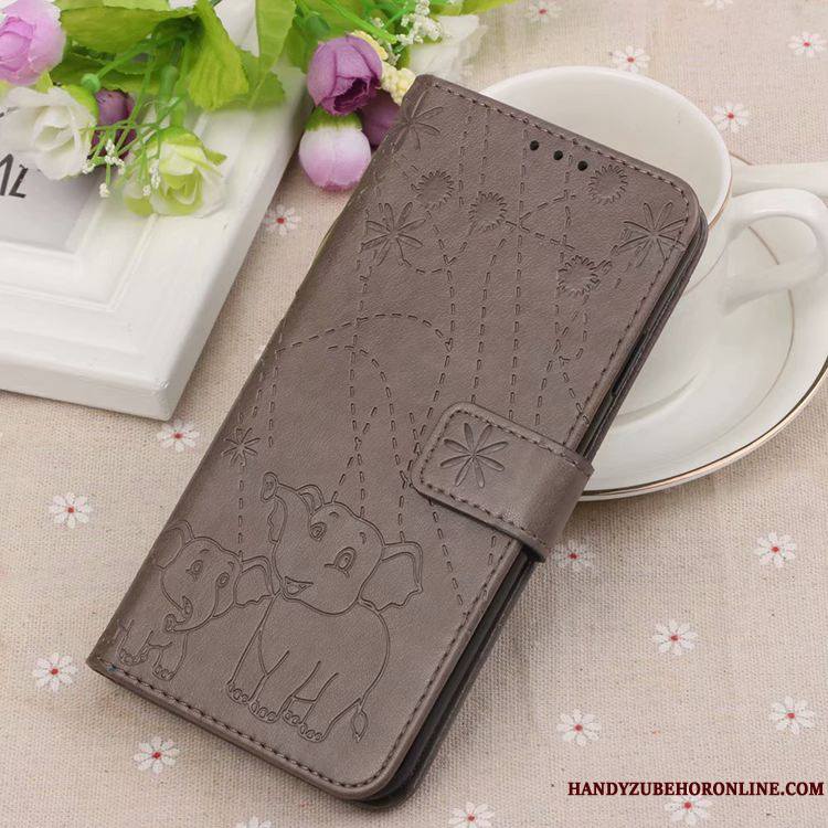 Huawei P Smart+ 2019 Vert Coque De Téléphone Clamshell Étui En Cuir