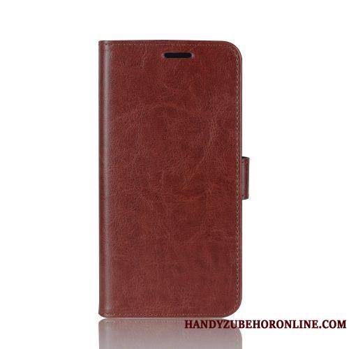 Huawei P Smart 2020 Coque De Téléphone Housse Étui En Cuir Business Rouge Carte Protection