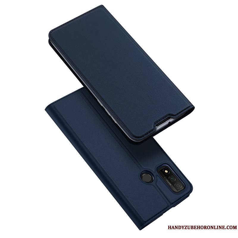 Huawei P Smart 2020 Coque De Téléphone Or Carte Magnétisme Très Mince Étui En Cuir Clamshell