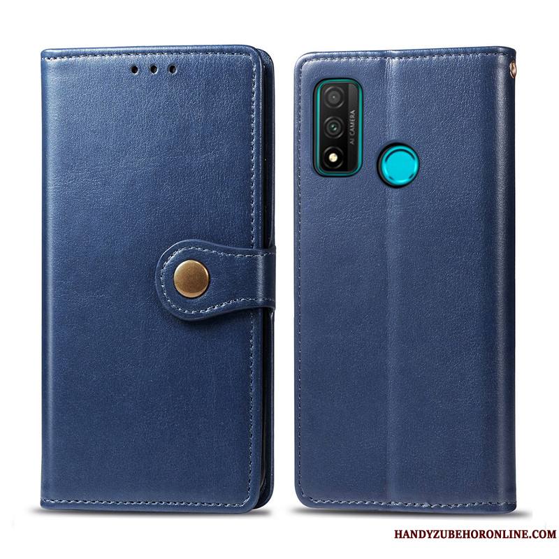 Huawei P Smart 2020 Coque Ornements Suspendus Similicuir Protection Étui Business Simple Étui En Cuir