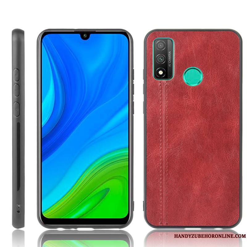 Huawei P Smart 2020 Étui Coque De Téléphone Modèle Fleurie Bovins Cuir Protection Difficile