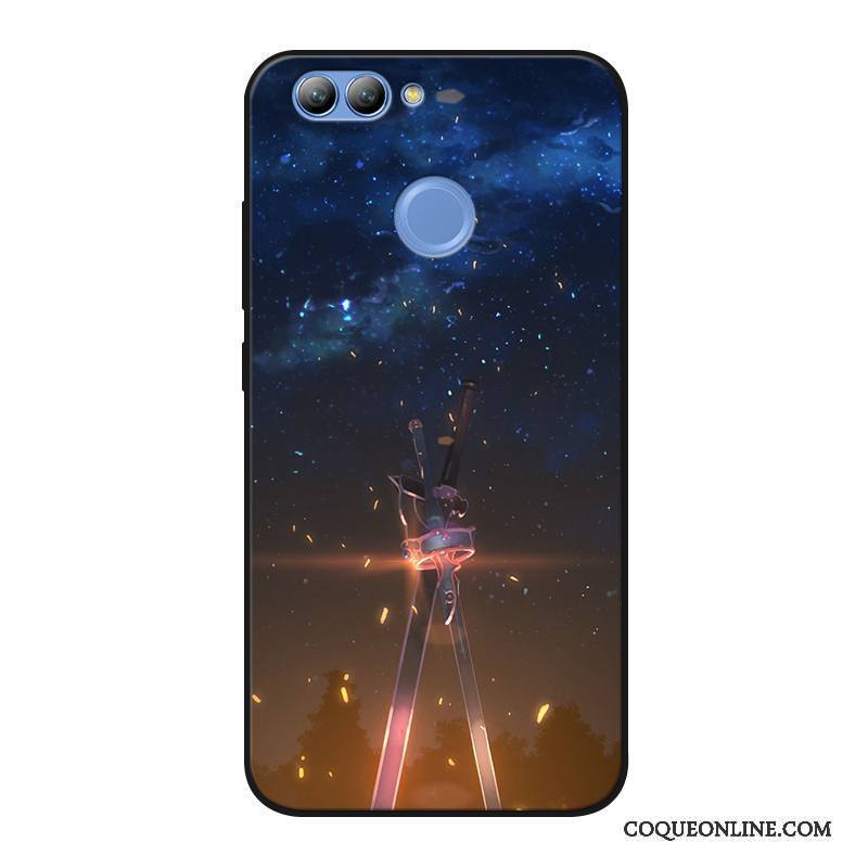 Huawei P Smart Bleu Fluide Doux Coque De Téléphone Silicone