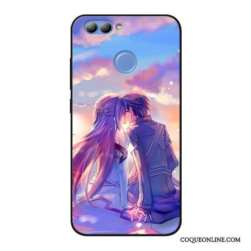 Huawei P Smart Bleu Fluide Doux Coque De Téléphone Silicone