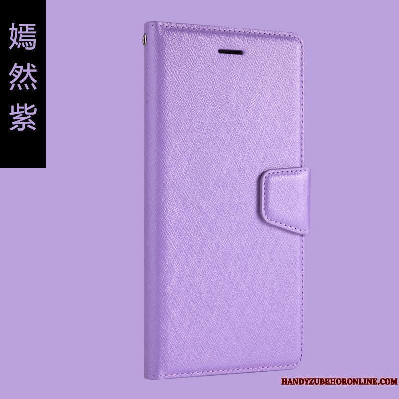 Huawei P Smart+ Coque Clamshell Étui Carte Protection Noir Incassable Couleur Unie