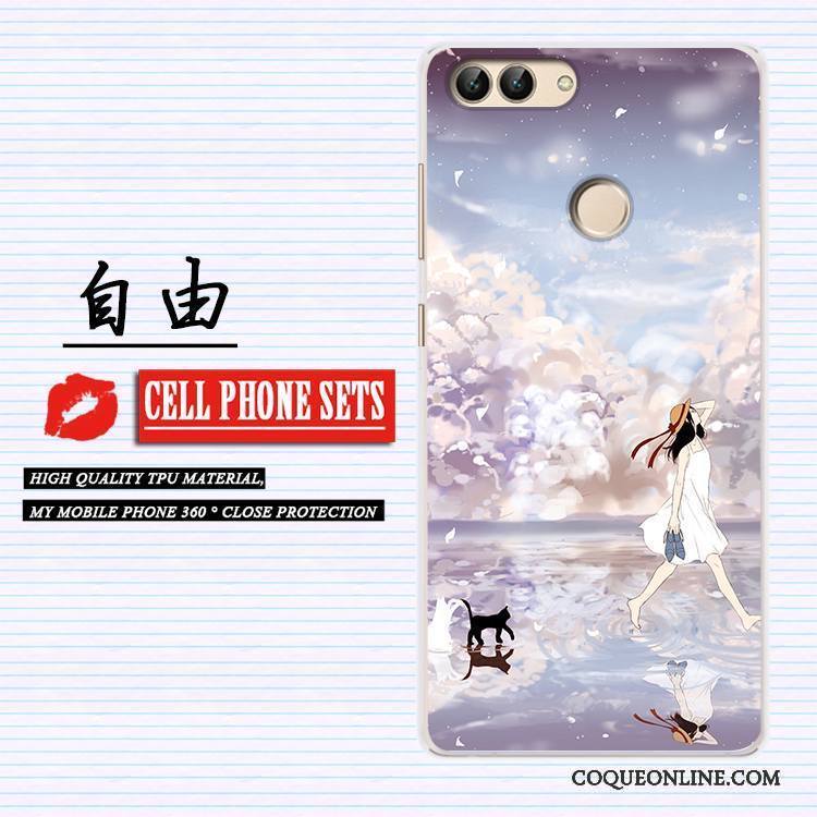 Huawei P Smart Coque Créatif Peinture Étui Incassable Tendance Protection Multicolore