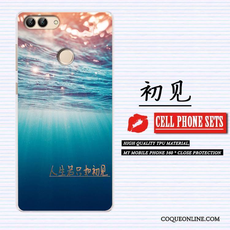 Huawei P Smart Coque Créatif Peinture Étui Incassable Tendance Protection Multicolore