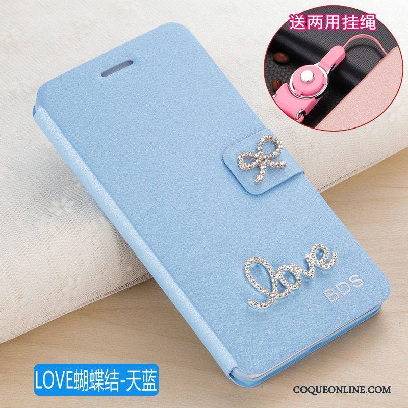 Huawei P Smart Coque De Téléphone Housse Étui En Cuir Incassable Protection Rose